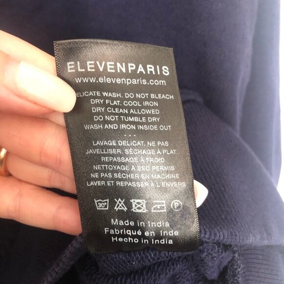 ELEVENPARIS ELVN! Navy Blue Sweatshirt XXL - Picture 6 of 7